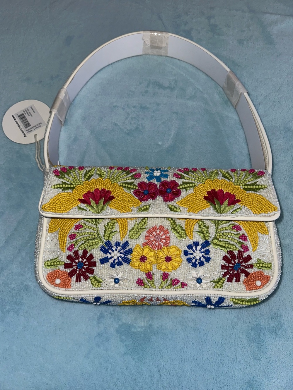 NWT Staud Garden Party Beaded Bag - Picture 7 of 8